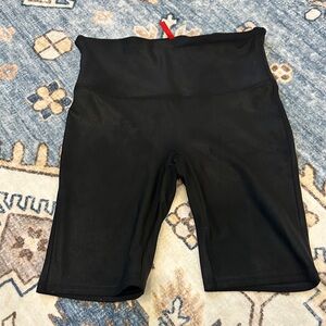 Spanx-Black Women's High-Waisted Shorts